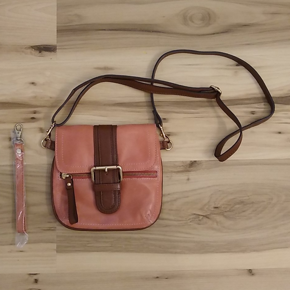 NWOT Tano leather crossbody bag/wristlet